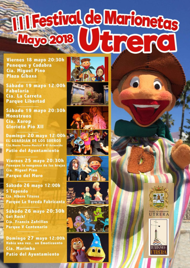 Programa del III Festival de Marionetas de Utrera.
